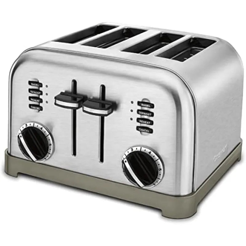 4 Slice Toaster Oven, Brushed Stainless, bread toaster