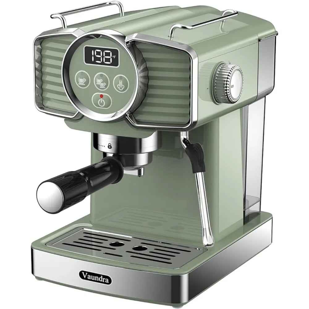 Vaundra 20 Bar Espresso 1350W Professional Coffee Maker, Cappuccino latte Maker, Coffee Machine Easy to Use for Home Barista