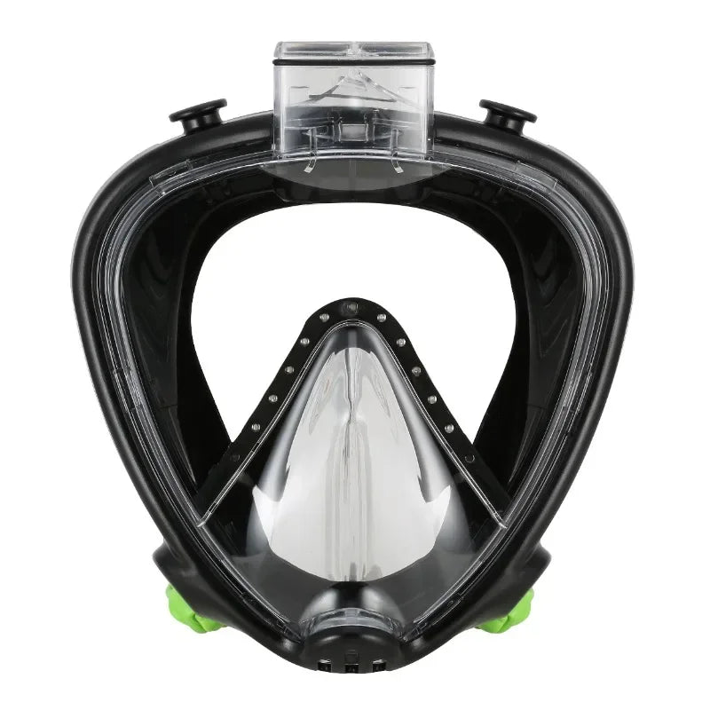 Full-Face Snorkeling Mask, Black S/M,DivingWater amusement Free-diving