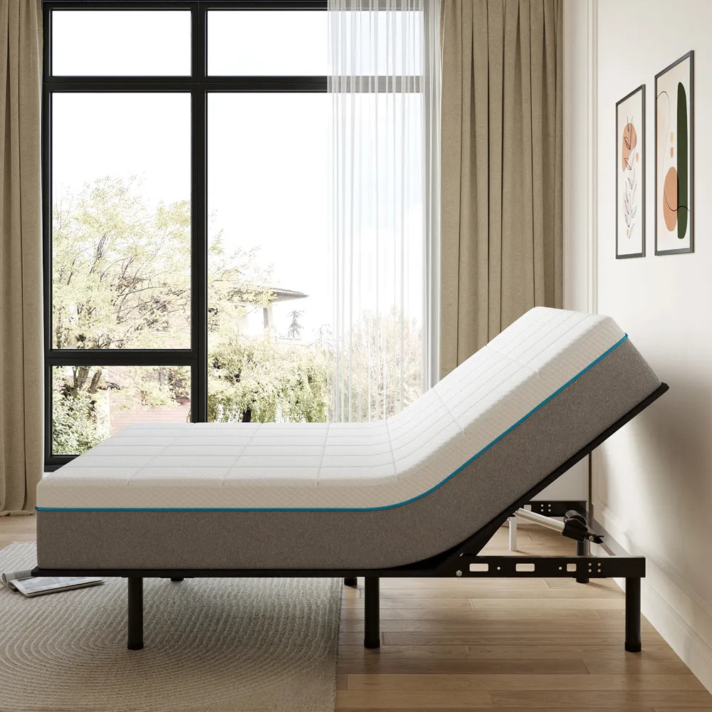 Full /Twin XL Adjustable Bed Base Frame with Wireless Remote, Independent Head & Foot