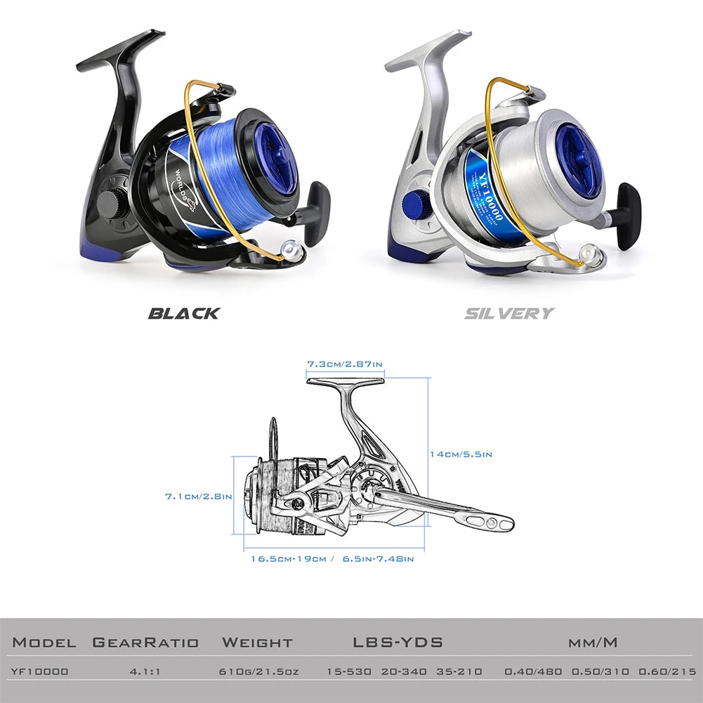 Spinning Fishing Wheel 4.1:1 YF10000 series pesca Micro Spinning Reel Folding Smooth Ultralight for Freshwater Saltwater Reel