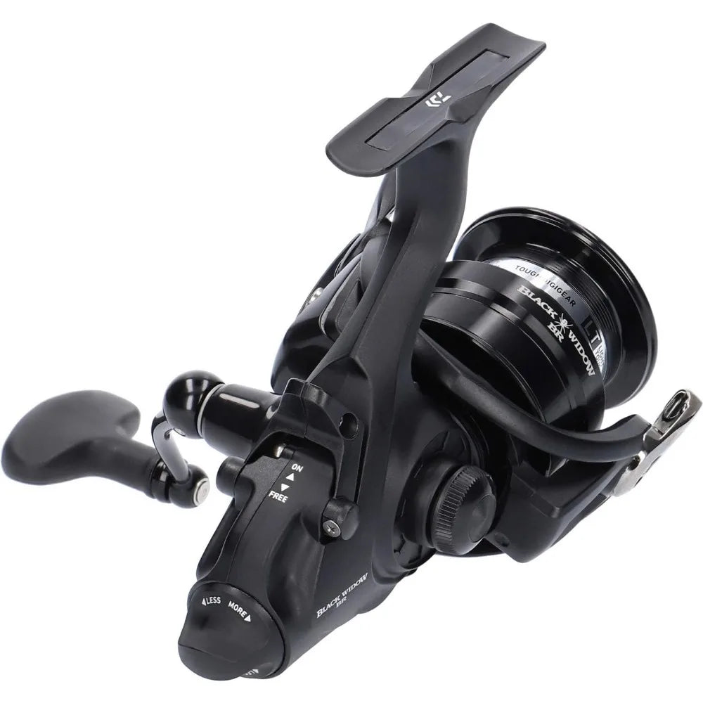 Daiwa Black Widow BR LT, Bite N 'Run Freespool Fishing Reel, Front Drag