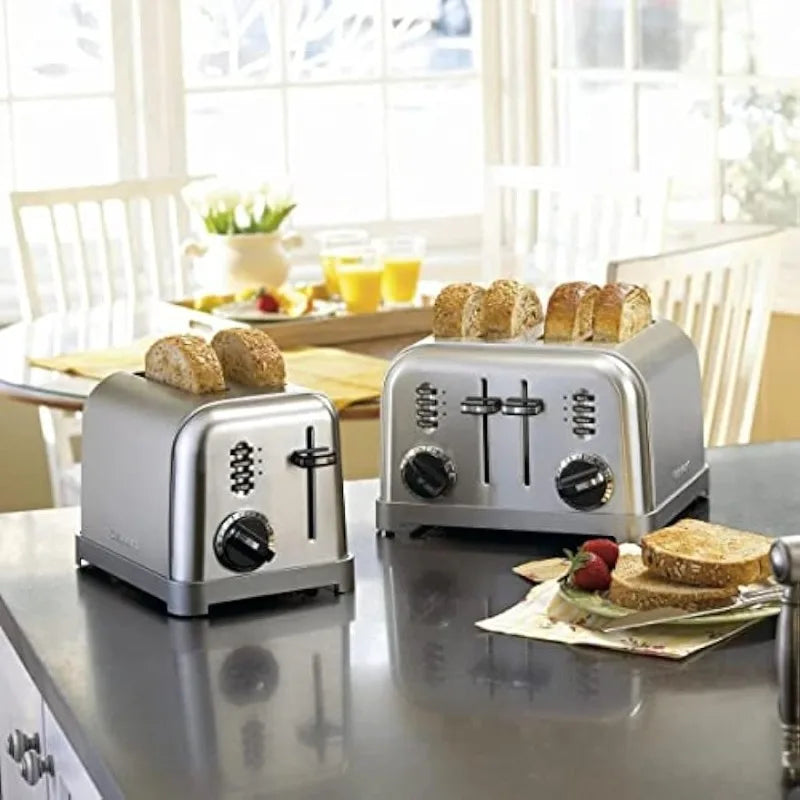 4 Slice Toaster Oven, Brushed Stainless, bread toaster