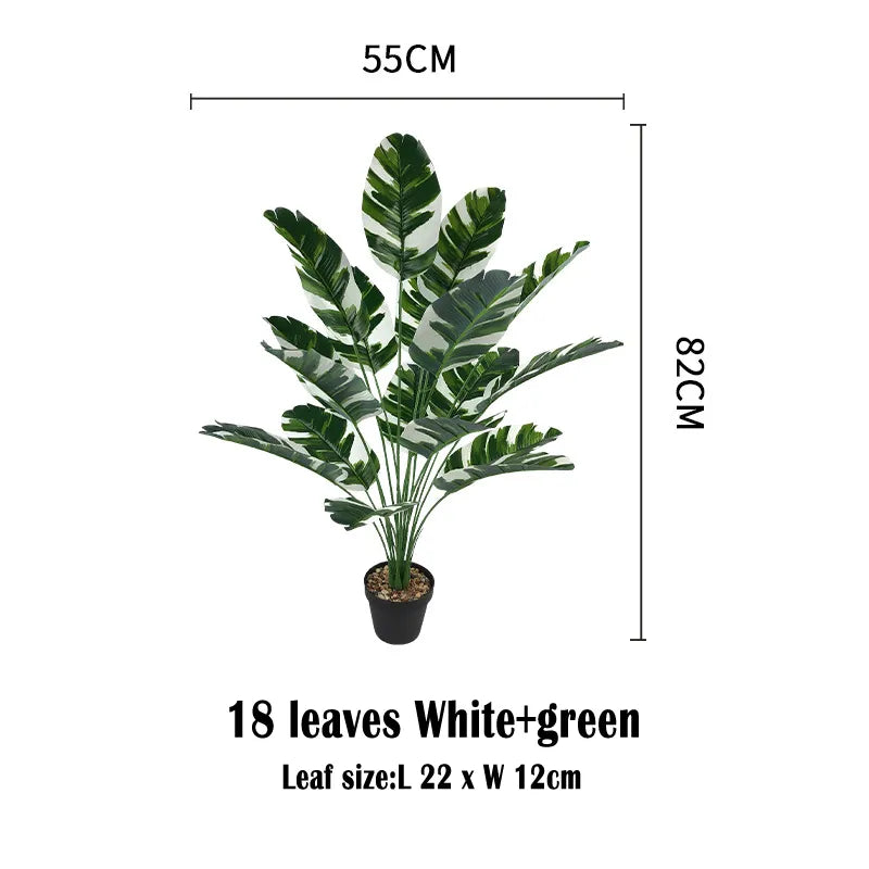 Choice 18P Artificial Leaf Plants Large Fake Banana Tree Leaves Bonsai Flower Garden Home Living Room Decoration Outdoor Decors