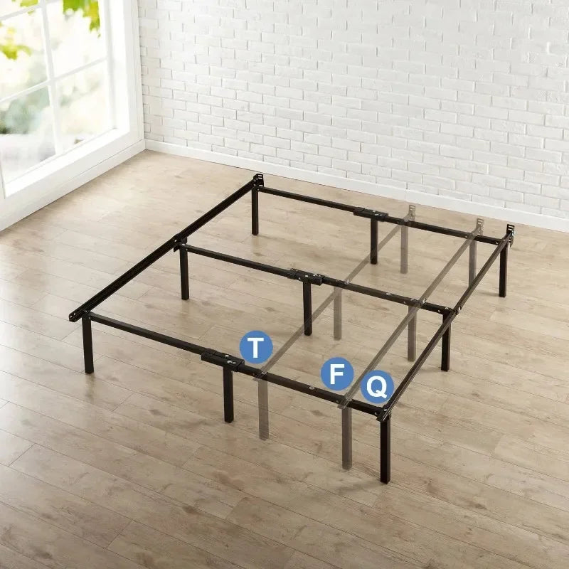 Zinus 12" Compack® Metal Bed Frame, Fits Sizes Twin - Queen, Bedroom Furniture Bed Frame, 74.00 X 60.00 X 12.00 Inches