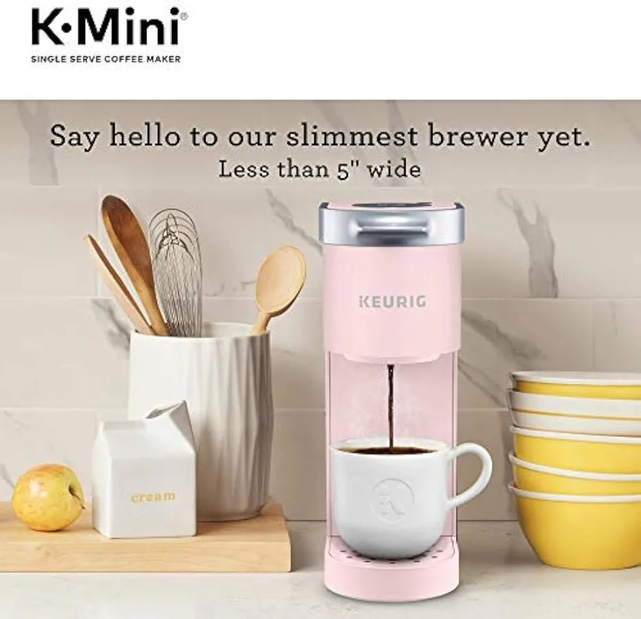 K-Mini Single Serve K-Cup Pod Coffee Maker, Dusty Rose, 6 to 12 oz. Brew Sizes | USA | NEW