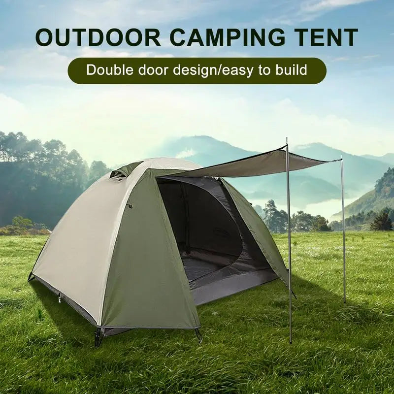 2 People Backpacking Tents Portable Ultralight Weather Resistant Tent Instant Setup Double-Thick Fabric Outdoor Camping tents