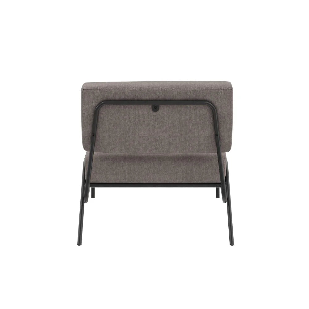 Rory Accent Chair, Light Gray Linen Living Room Furniture Lounge Chair Luxury Modern Sofa Bed