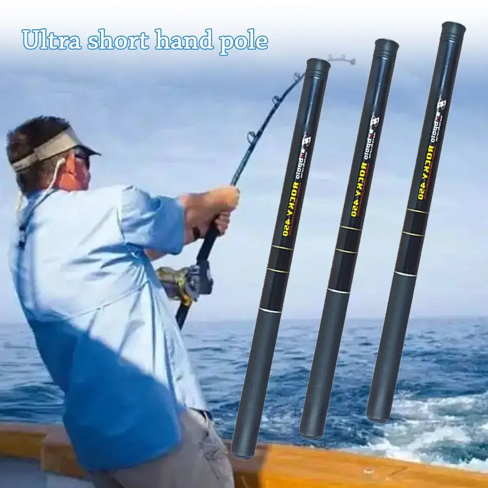 Ultra Short Portable Telescopic Fishing Rods,Hard Fiberglass Freshwater Stream Fishing Rod,Mini Ultralight Casting Rod Pole