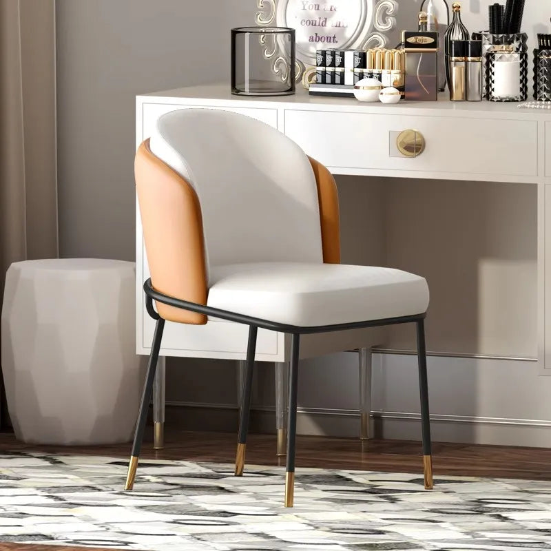 Design Salon Dining Chairs Nordic Modern Outdoor Vanity Accent Chair Party Gaming Kitchen Silla Comedor Home Furniture DC006