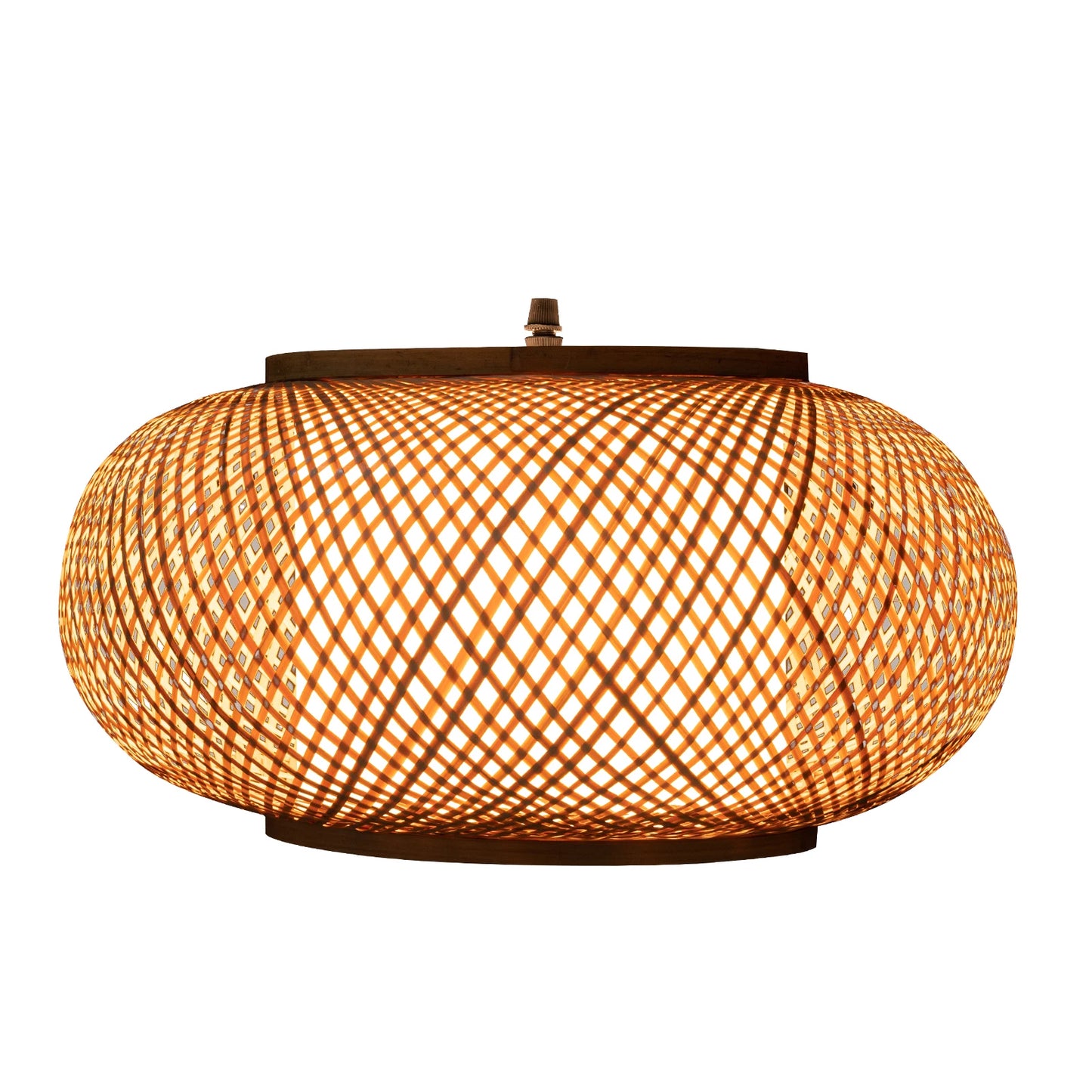 Vintage Bamboo Pendant Lamp Wicker Lampshade Rattan Hand-Woven Chandelier Home Decor Hanging Light For Living Room Bedroom LED