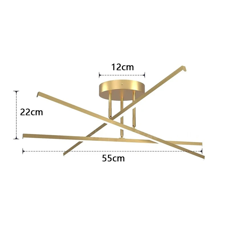 2024 Ceiling Lamp Nordic Modern LED Lamp Living Room Dining Room Bedroom Lights Ceiling Chandelier Villa Indoor Lighting