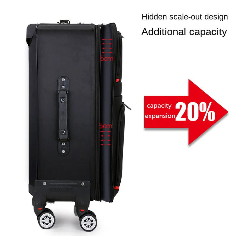 Suitcase Detachable Wheels Waterproof Luggage Password Trolley Bag Large Capacity Travel Bag Oxford Cloth Rolling Luggage Set