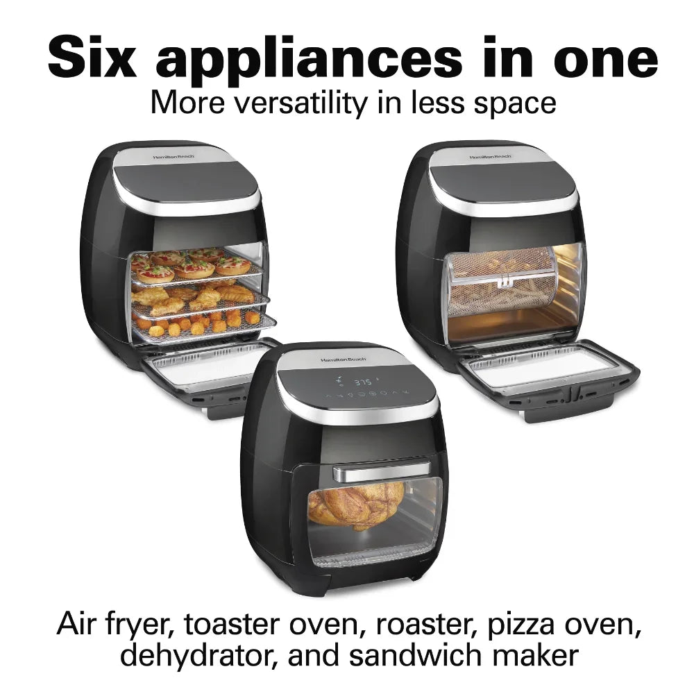 11 Liter Air Fryer Oven with Rotisserie and Rotating Basket