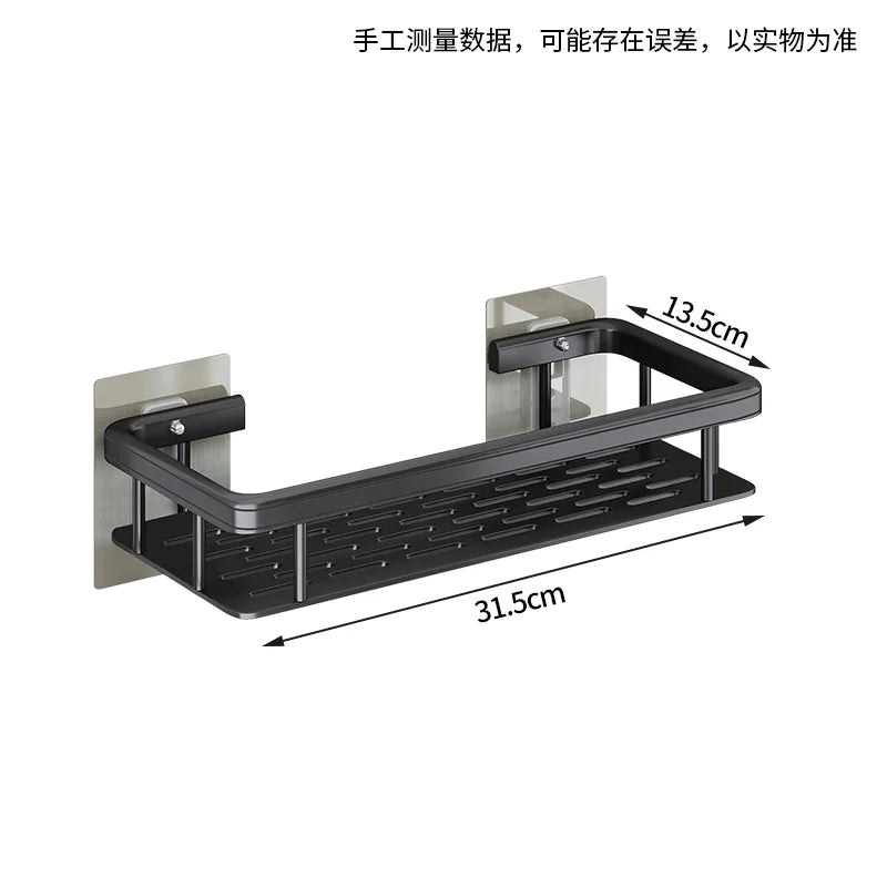 Bathroom Shelves No-drill Corner Shelf Shower Storage Rack Holder Toilet Organizer Bathroom Accessories