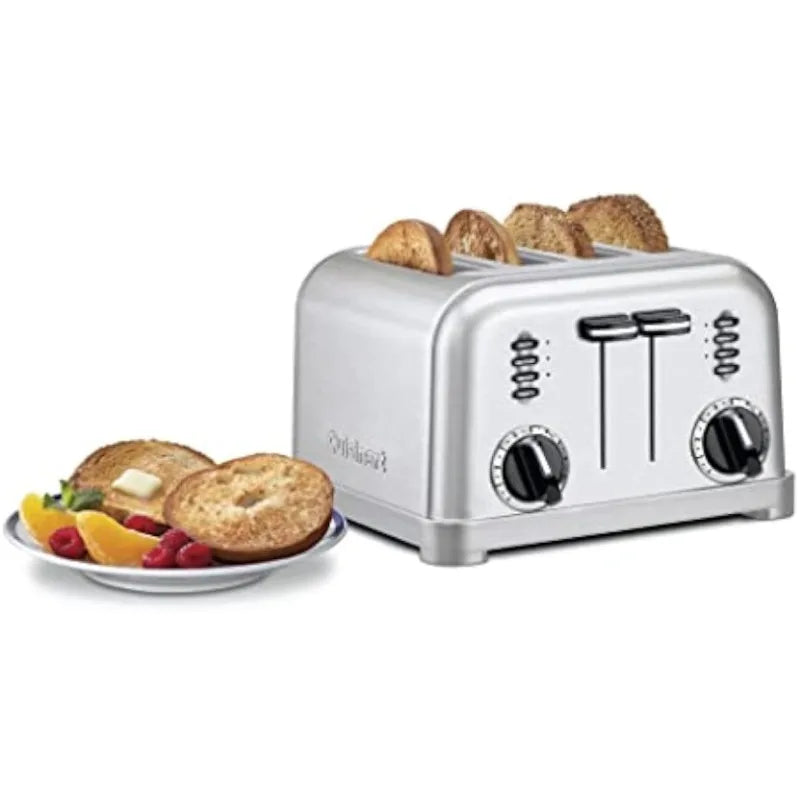 4 Slice Toaster Oven, Brushed Stainless, bread toaster