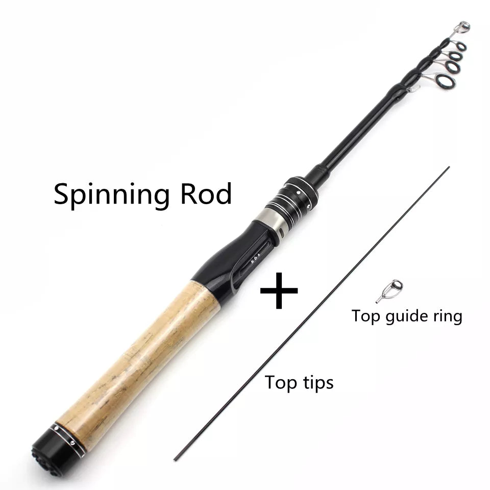 168cm 185cm Ultra light ul power Telescopic Fishing Rod Spinning Rod Lure Weight 1-5g Children beginners Catch small fish pole