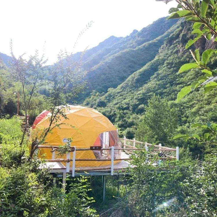 Different Color Geo Dome, Outdoor Glamping Dome Tent for resort.