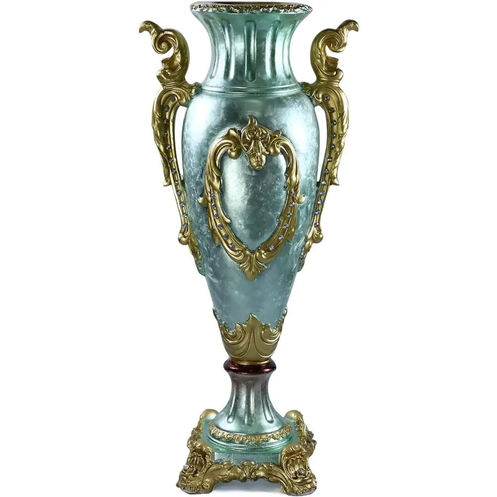 35.4 Inch Green Tall Floor Vase Room Decor Decoration Home Decorations Extra Large Huge Vase Flower Vases Garden