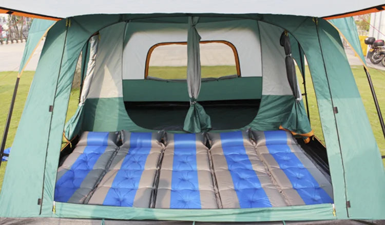 Factory customized luxury family camping tent outdoor 5-8 person waterproof large space glamping tents