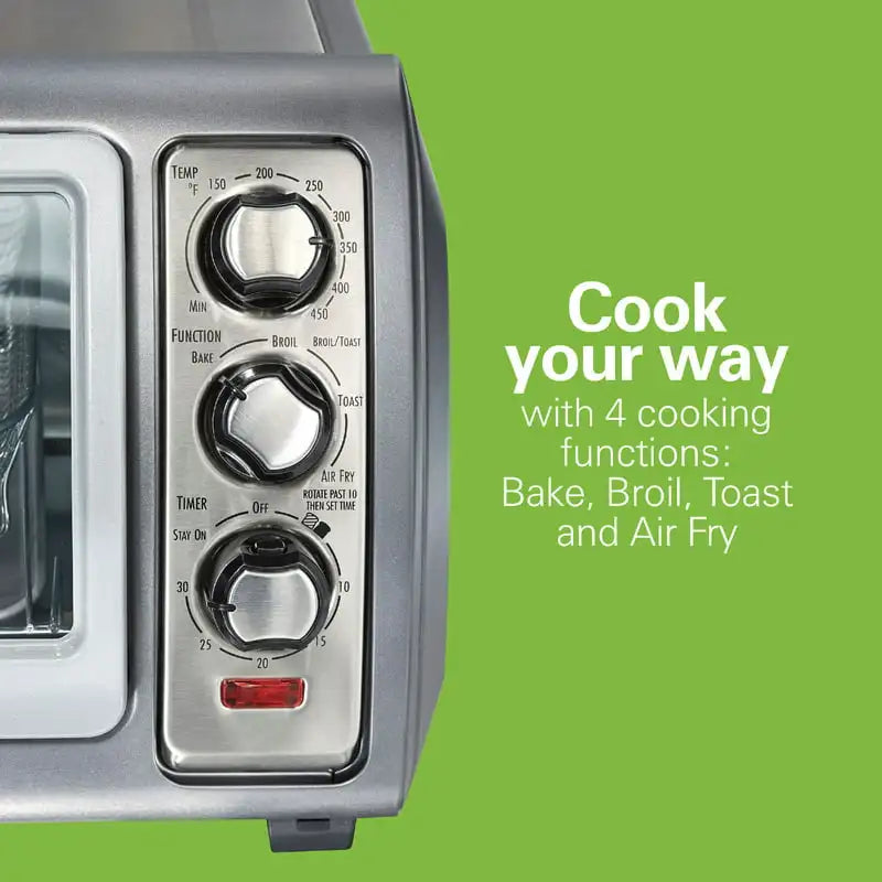 Sure Crisp Air Fryer Toaster Oven 6 Slice Stainless Steel 31523