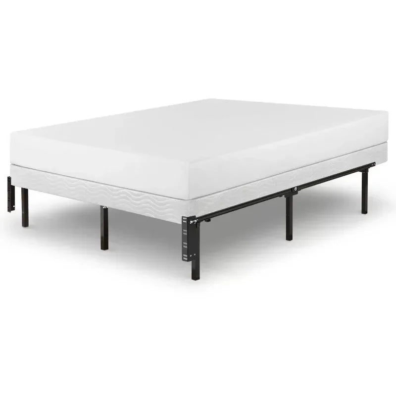Zinus 12" Compack® Metal Bed Frame, Fits Sizes Twin - Queen, Bedroom Furniture Bed Frame, 74.00 X 60.00 X 12.00 Inches
