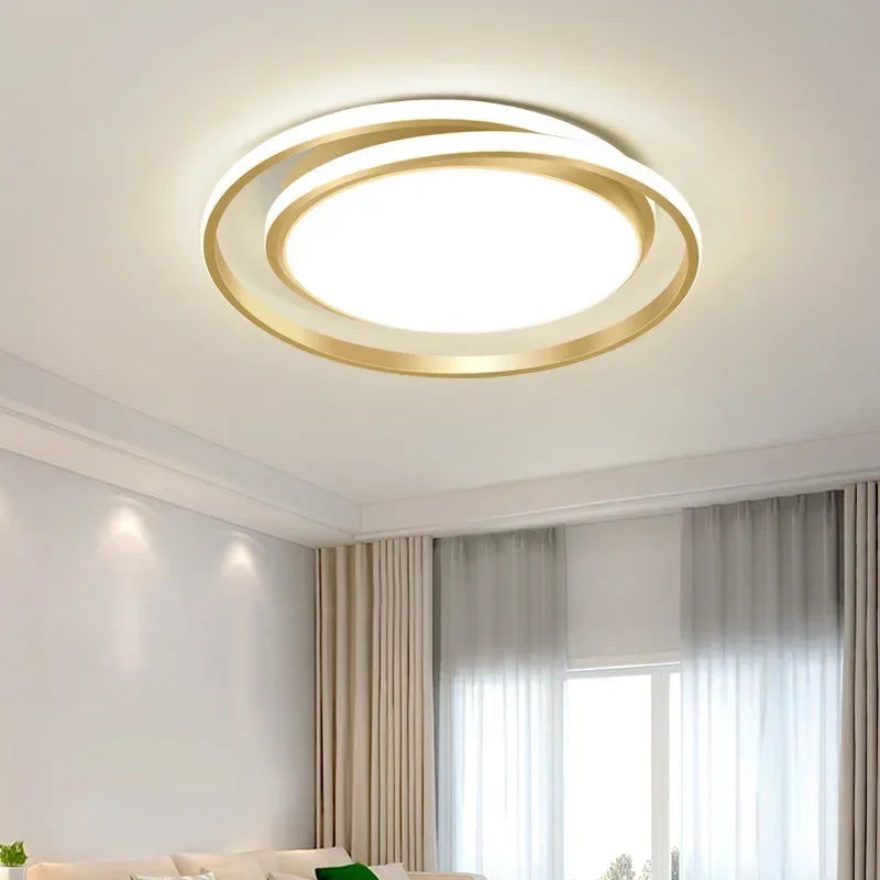 Modern LED Gold Ceiling Light For Bedroom Living Dining Room Restaurant Hotels Luxury Interior Chandelier Lighting Fixtures