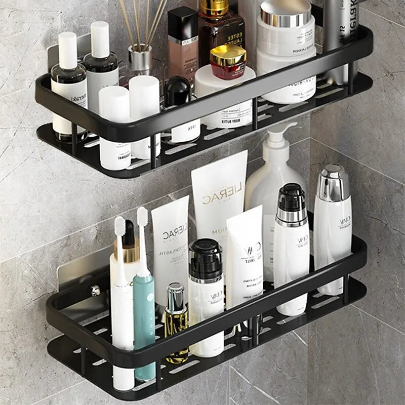 Bathroom Shelves No-drill Corner Shelf Shower Storage Rack Holder Toilet Organizer Bathroom Accessories