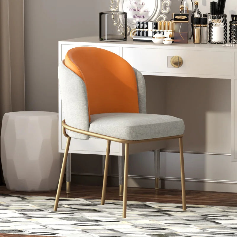 Design Salon Dining Chairs Nordic Modern Outdoor Vanity Accent Chair Party Gaming Kitchen Silla Comedor Home Furniture DC006