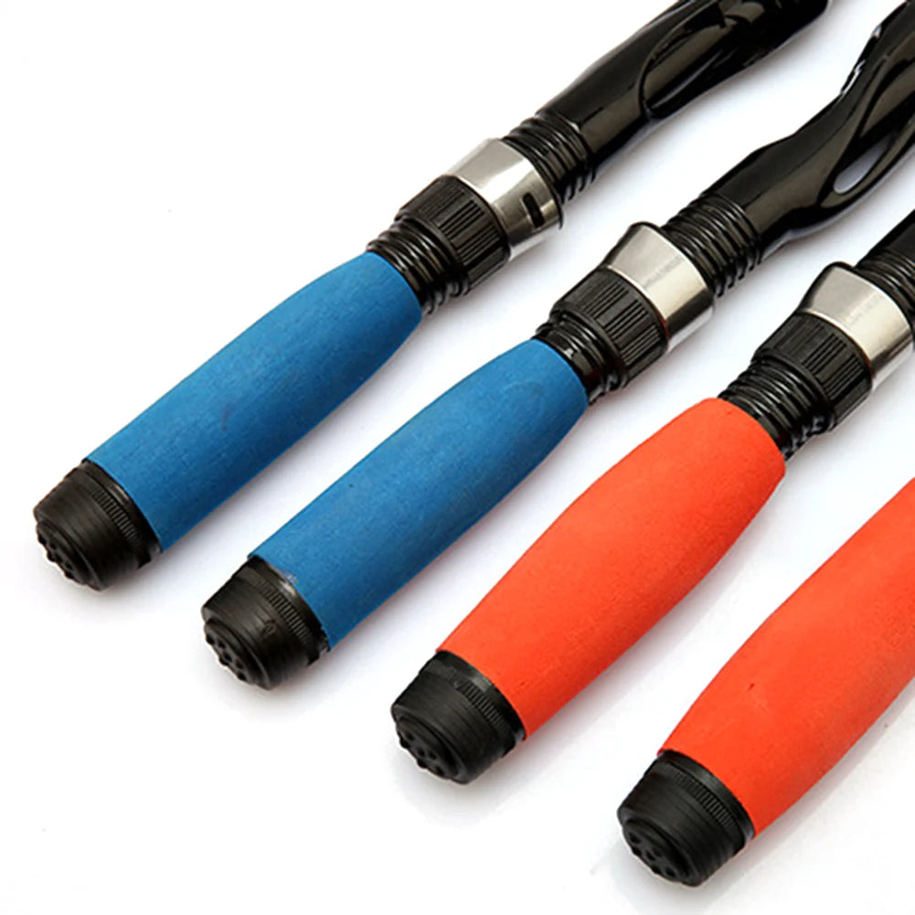 Telescopic Fishing Rod Glass Reinforced Steel Ultra Light Crappie Rod Portable Travel Stream Fishing Pole for Trout Bass Carp