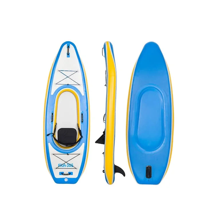 China inflatable canoe fishing kayak boat 1 person