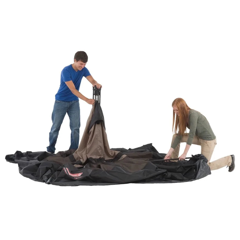 Coleman Camping Tent, 4 Person Weatherproof Tent with WeatherTec Technology, Double-Thick Fabric, Sets Up in 60 Seconds