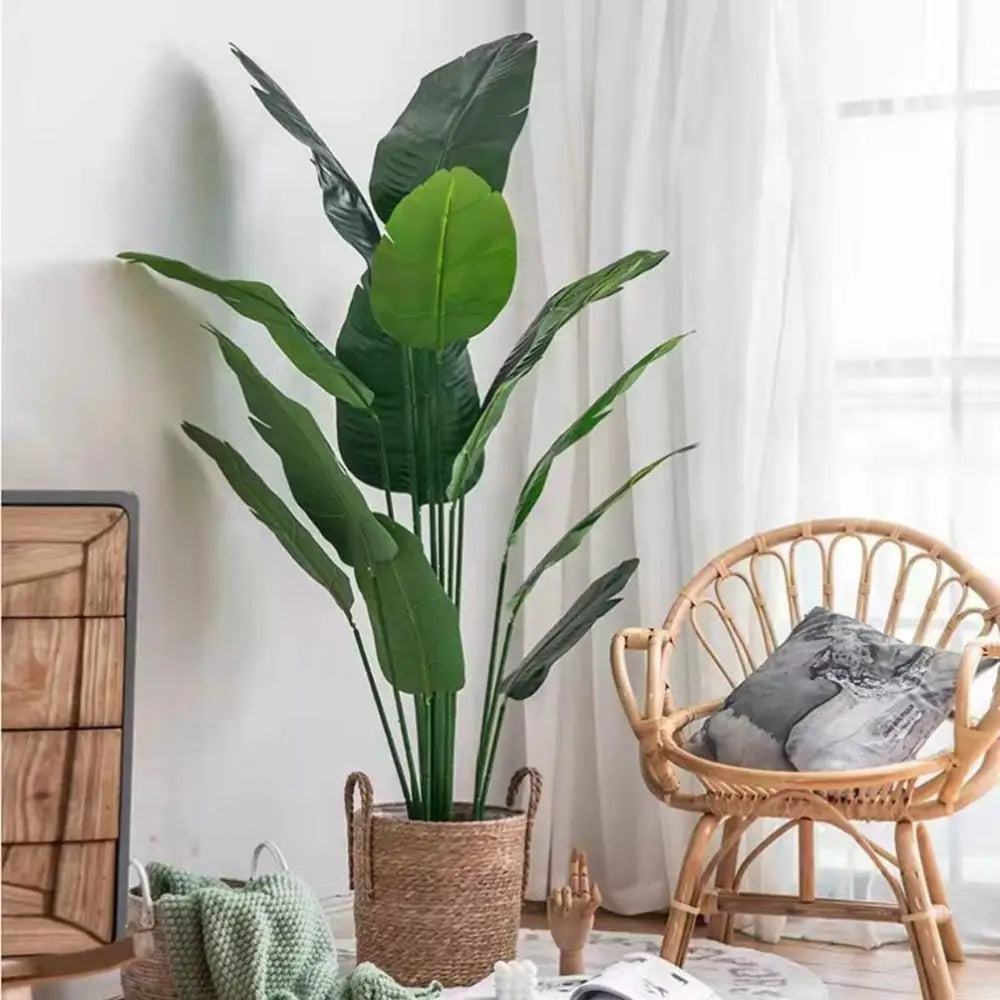 1 PCS Large Faux Banana Tree Simple Fake Greenery Plant Creative Artificial Tropical Palm For Garden Decor