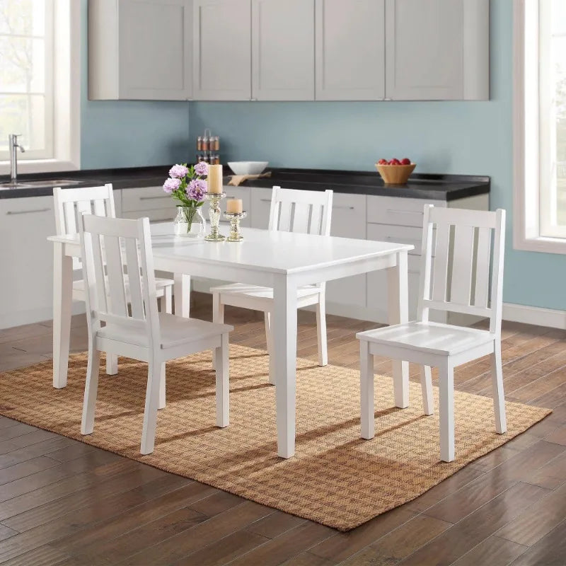 Better Homes and Gardens Bankston Dining Chair, Set of 2, White Accent Chairs for Living Room Dining Chairs