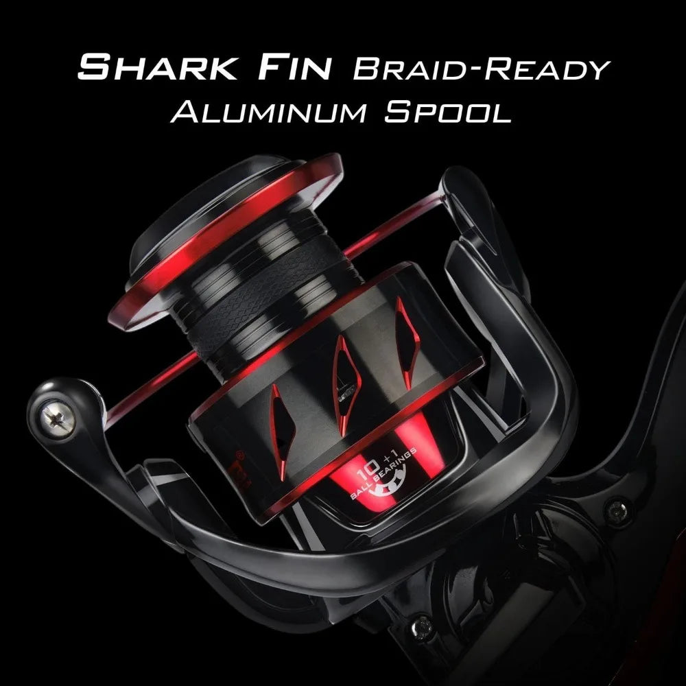 Sharky III Fishing Reel - New Spinning Reel - Carbon Fiber 39.5 LBs Max Drag