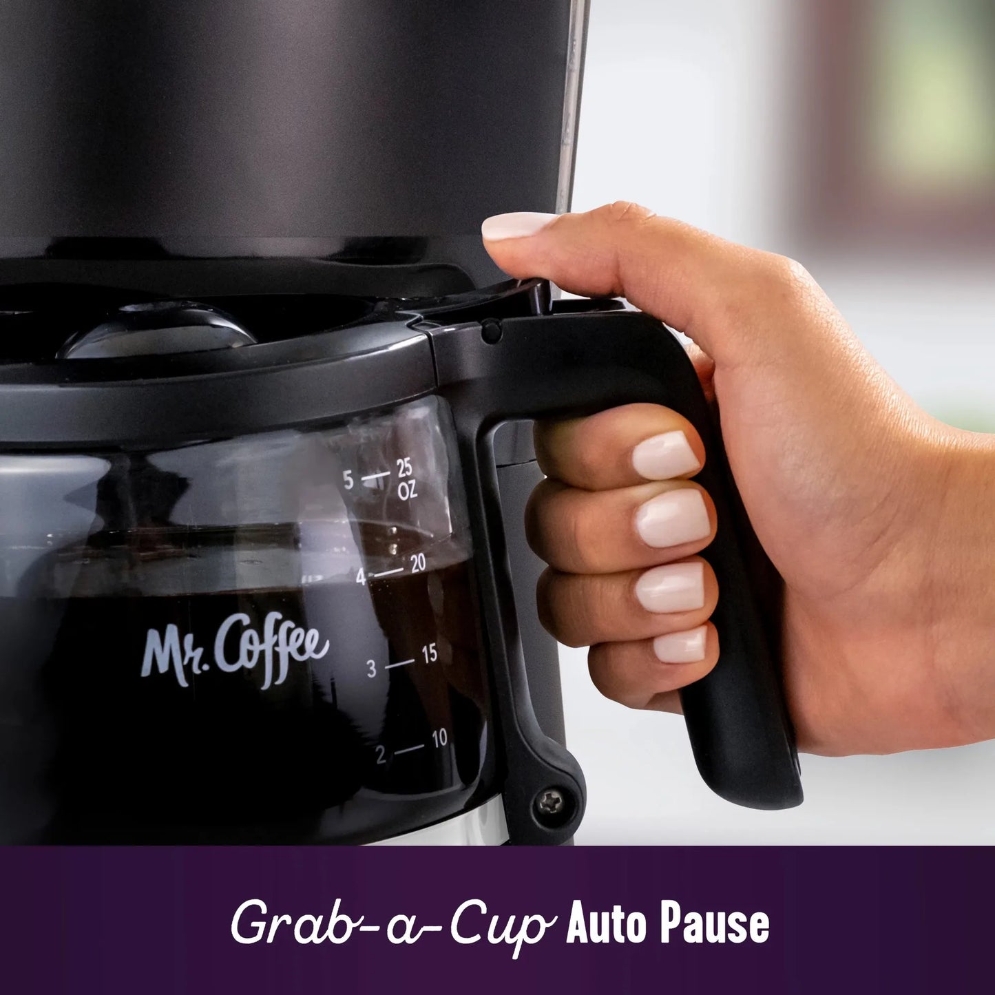 5 Cup Programmable Coffee Maker 25 Oz Mini Brew Black