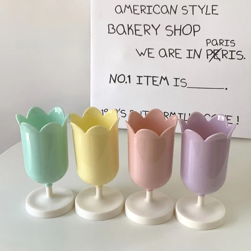 Modern Pen Holder Desktop Vase Indoor Outdoor Pencil Organizer Flower Pot Makeup Brush Holder Office Hotel Home Decoration