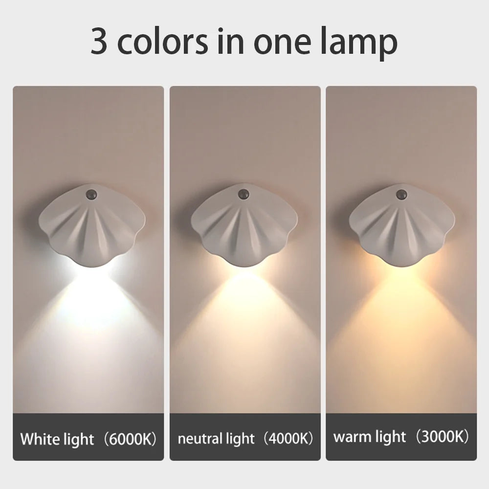 Motion Sensor Light Light Night Light Wireless Type C USB for Kitchen Bedroom Mural Living Room Sensor Indoor Lighting Wall Lamp