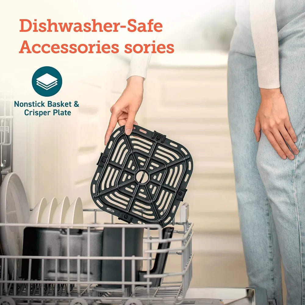 Air Fryer Pro LE 5-Qt Airfryer, Quick and Easy, UP to 450℉, Quiet, 85% Oil less, 130+ Recipes, 9 Customizable Functions