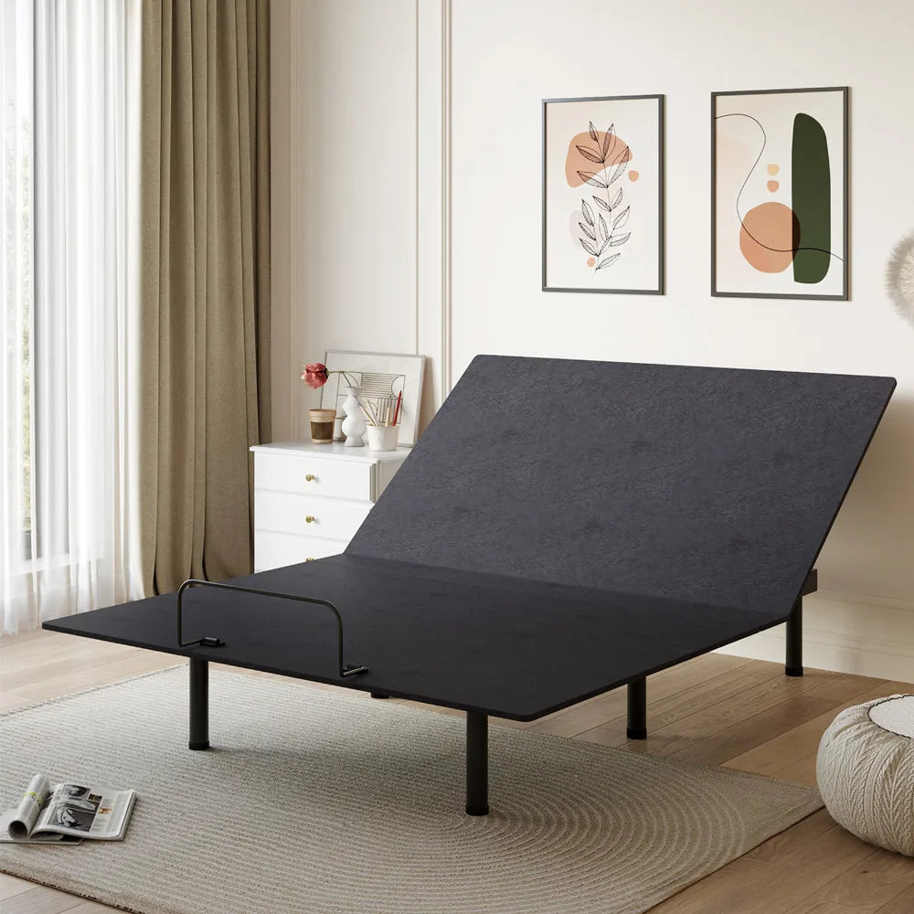 Full /Twin XL Adjustable Bed Base Frame with Wireless Remote, Independent Head & Foot