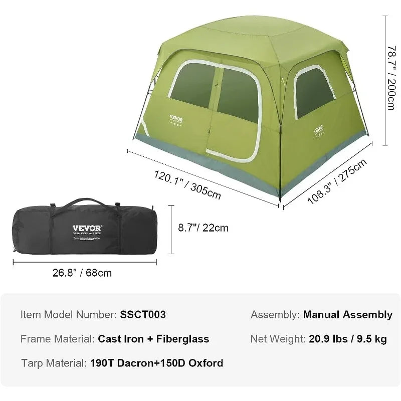 DZQ inflatable toys Camping Tent,Easy Setup Waterproof Backpacking Tent, for Outdoor Family Camping,, Mountaineering Travel