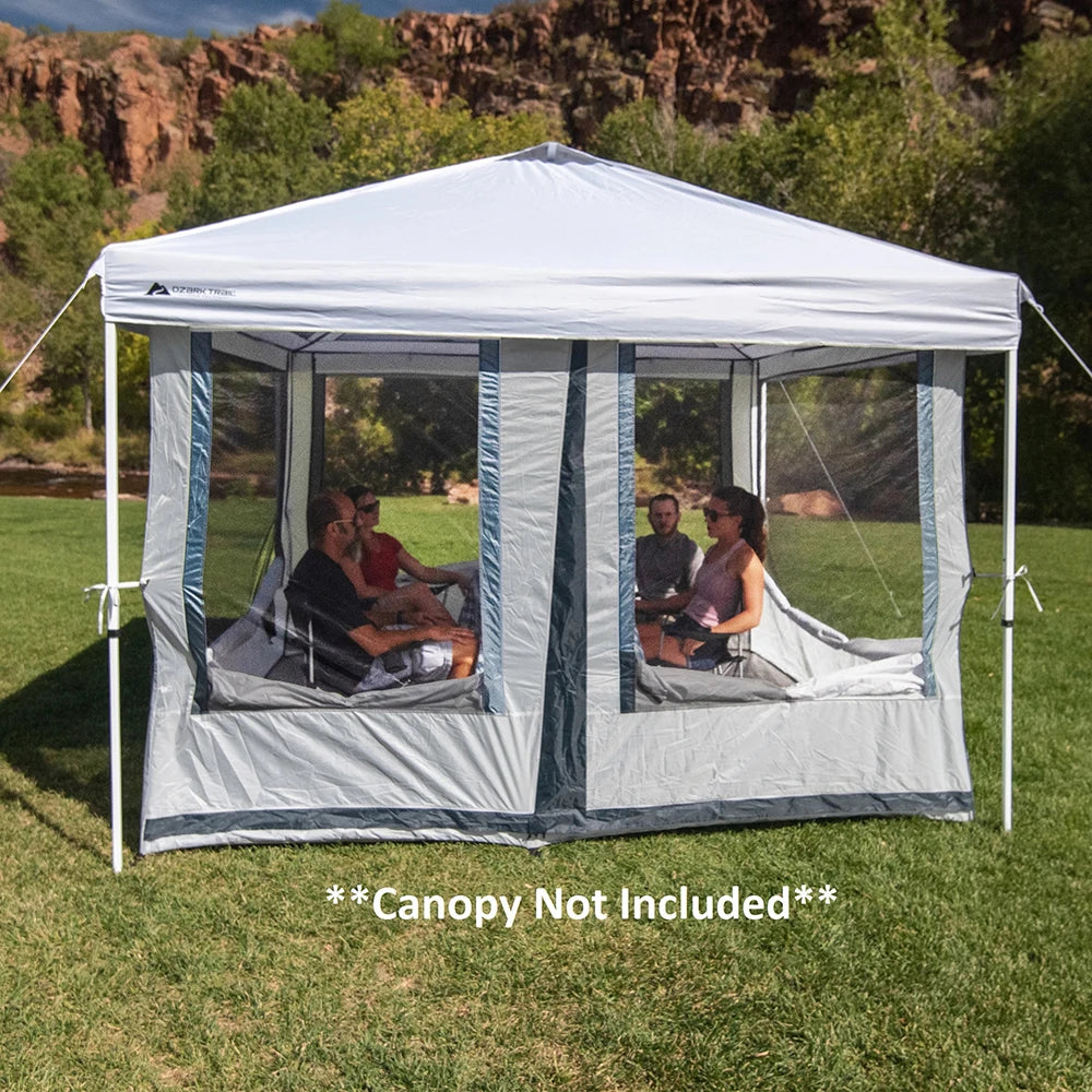 Trail 7-Person 2-in-1 Screen House Connect Tent with 2 Doors, Canopy Sold Separately Tienda De Campaña Tent Camping Ultralight