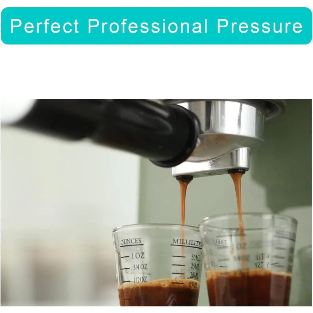 Vaundra 20 Bar Espresso 1350W Professional Coffee Maker, Cappuccino latte Maker, Coffee Machine Easy to Use for Home Barista