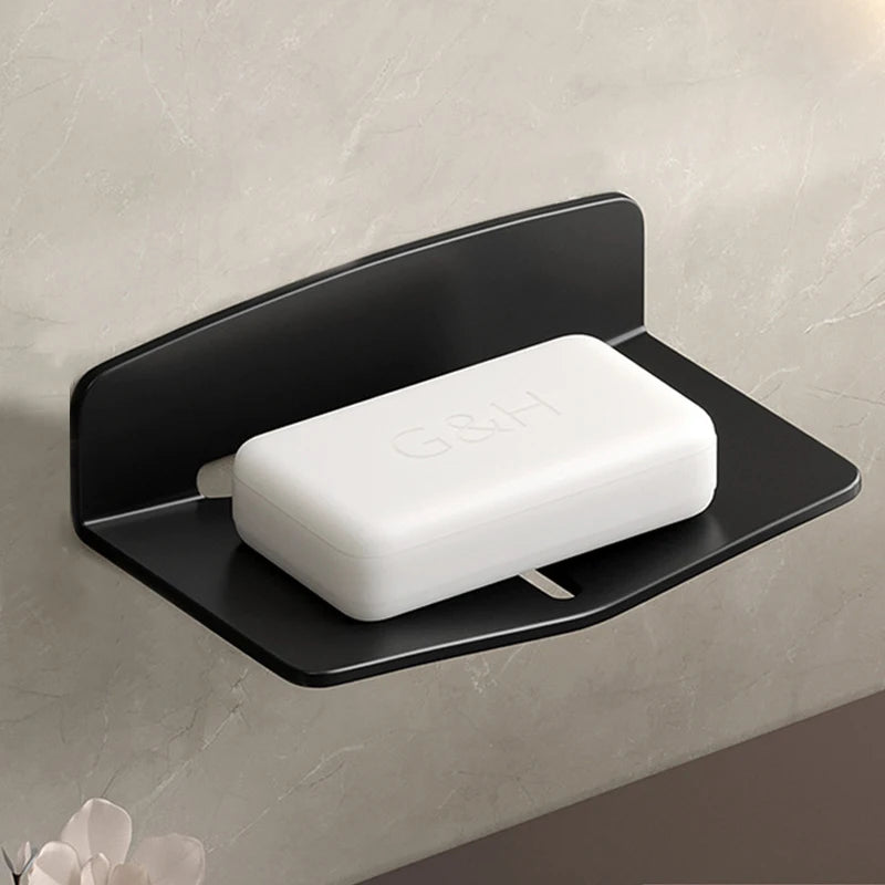 Bathroom Soap Dish Wall Mounted Shower Soap Holder Bathroom Storage Rack Organizer Soap Dishes Kitchen Basket Tray Rack