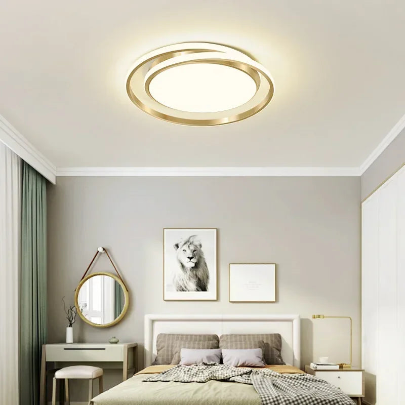 Modern LED Gold Ceiling Light For Bedroom Living Dining Room Restaurant Hotels Luxury Interior Chandelier Lighting Fixtures