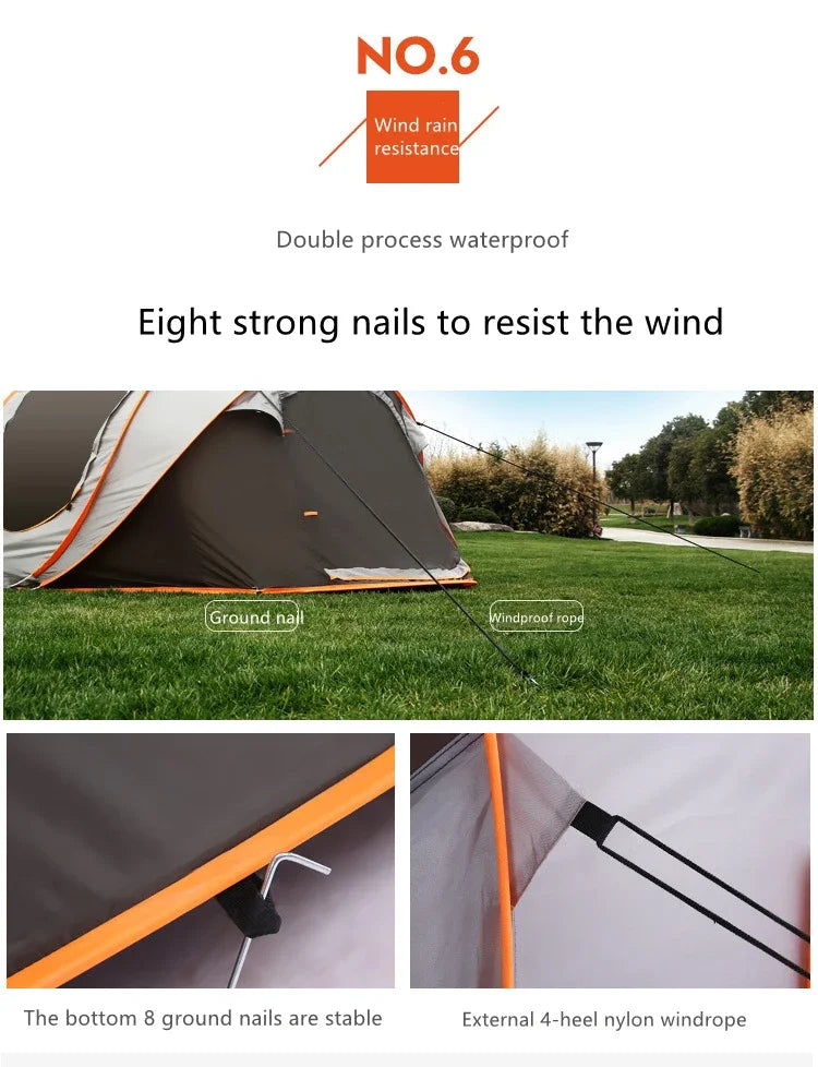 Winter outdoor luxury Rainproof beach inflatable camping tent gazebo naturehike 3f ul gear tent