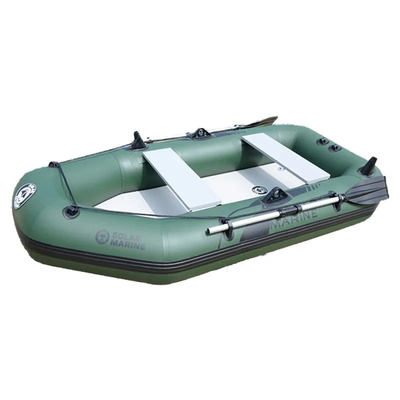 Solar Marine Factory Direct 230 CM 3 Person PVC Inflatable Boat Fishing Kayak Canoe Air Mat Bottom with Accessory