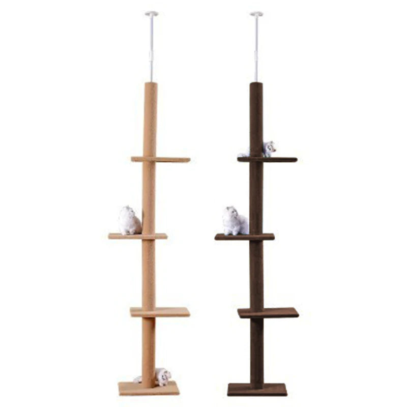 Multi-Level Cat Tree Condo Furniture with Sisal-Covered Scratching Posts Plush Condos for Kittens Cats and Pets