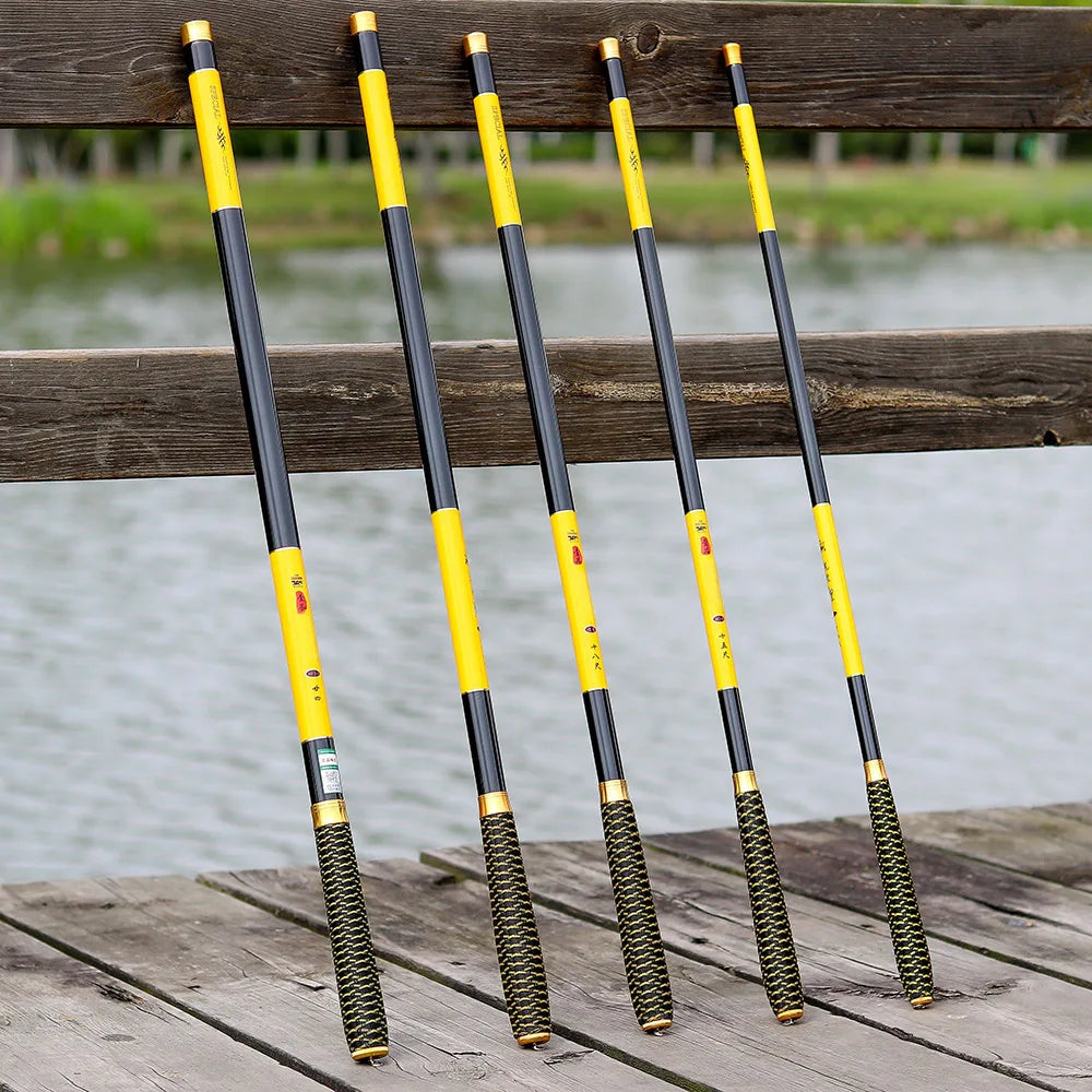 Fishing Rod 2.7M-7.2M Ultralight Hard Carbon Fiber Carp feeder Stream Pole Telescopic Portable Outdoor Travel freshwater Tackle