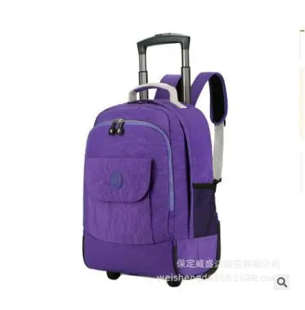 rolling luggage bag for women Wheeled Luggage backpack bag  travel Trolley Bags on wheels  Trolley Suitcase School wheeled Bags